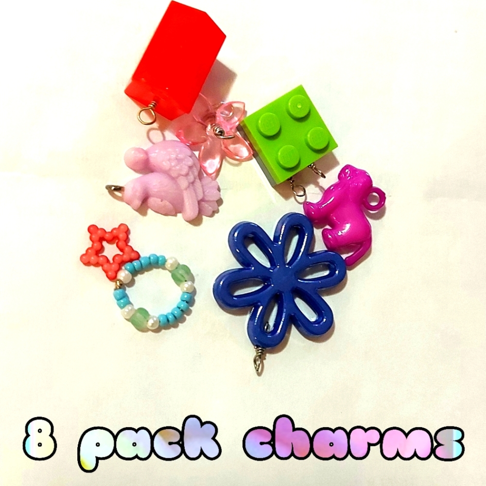 8 peice charm set